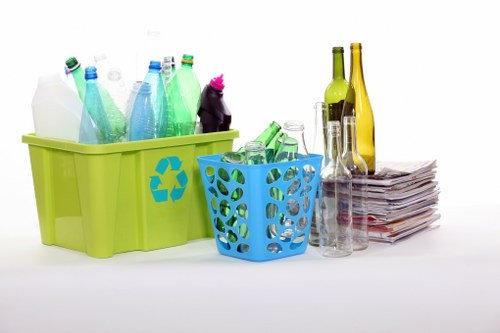 Recycling process for waste disposed from skip bins